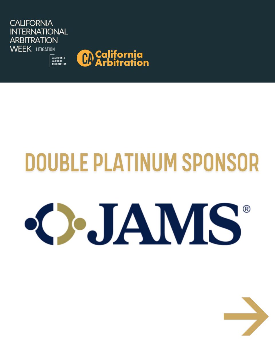 CLALitigation's tweet photo. A huge thank you to the sponsors of the 5th Annual California International Arbitration Week! We appreciate your partnership in making CIAW 2026 a success. https://t.co/Jh2kuzFHoL