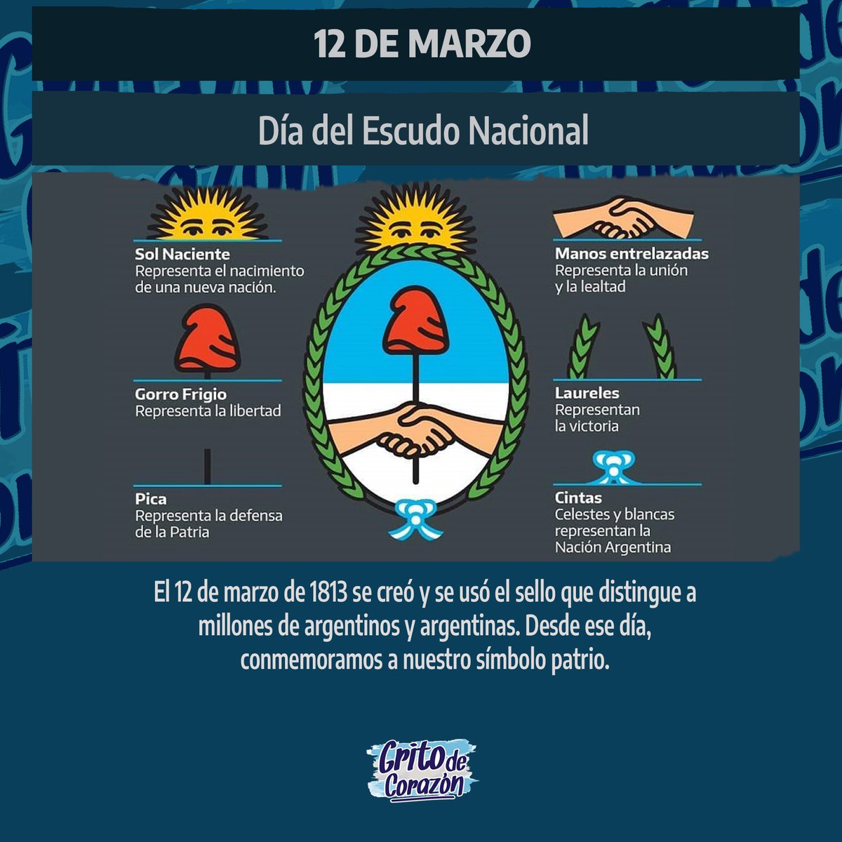 GritoPBAOK's tweet photo. 🇦🇷 En este #DíaDelEscudoNacional debemos seguir construyendo la fraternidad entre los argentinos y las argentinas para no dejar a nadie atrás.

La libertad y la igualdad están con la #JusticiaSocial ✌️ https://t.co/7sOfckheEw