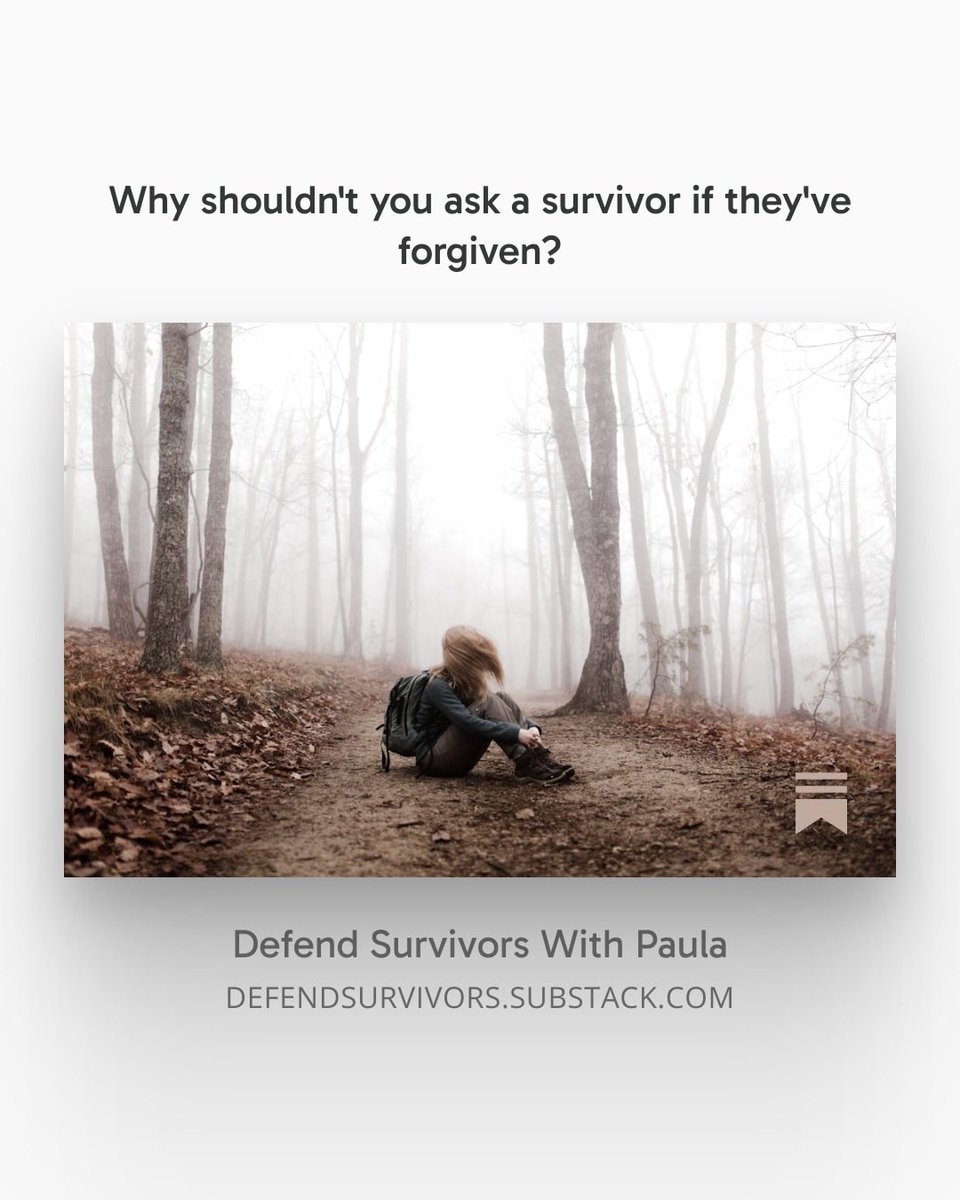 defendsurvivors's tweet photo. One word I’d be so happy to never hear again? Forgiveness. 

https://t.co/8kTeOuDqbN https://t.co/RbS5XqqeEA