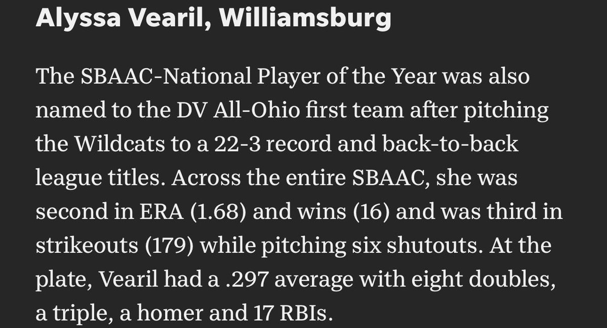 Williamsburg Wildcats Fastpitch Softball tweet media