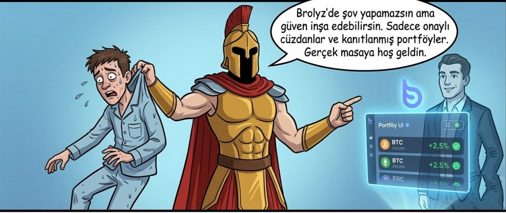 Mustafa_Brolyz's tweet image. Brolyz #CHRONİCLES 20 
İnternette herkes milyoner, ta ki cüzdan bağlama ekranı gelene kadar...  Piyasayı sahte ekran görüntüleriyle manipüle edenlerin maskesi @BrolyzFi'de düşüyor. BROLYZ de boya kalemi geçmez, doğrulanmış cüzdan konuşur. Gerçeklerle yüzleşmeye var mısın? 🫵