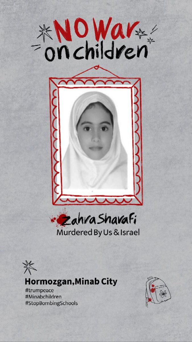 IraninHyderabad's tweet photo. Killed by USA &amp; Israel
In #MinabSchool
28 Feb
#TrumpMustPay https://t.co/9JFLankvab