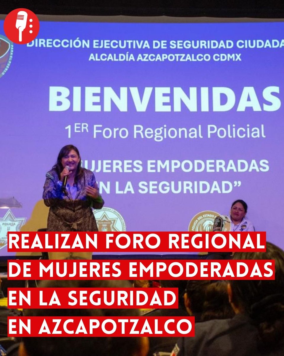 ReporterosMX_'s tweet photo. ⭕ OJO | REALIZAN FORO REGIONAL DE MUJERES EMPODERADAS EN LA SEGURIDAD EN AZCAPOTZALCO

La alcaldía Azcapotzalco, liderada por Nancy Núñez (@NancyNunezmx), impulsó el Primer Foro Regional Policial de Mujeres Empoderadas en la Seguridad con participación de corporaciones de la CDMX y del Estado de México.
https://t.co/BAzaLszonA