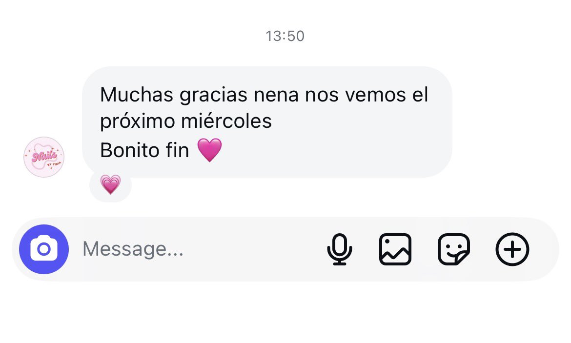 creo que no hay mensaje que m haga más feliz como el de mi cita de uñitas