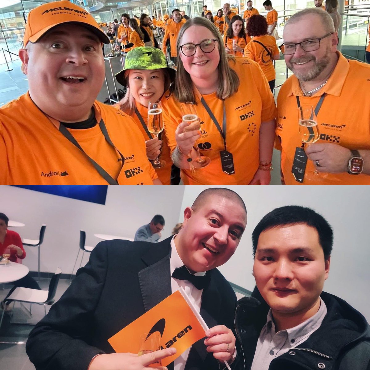 SimonGBrooks's tweet photo. Amazing tour by huge, lifelong, dedicated @McLarenF1 fans @JaniceZhao & @Charlie4Mc of @McLarenFanChina! 🇨🇳🧡
#ChineseGP 🇨🇳 #SimonSelfie 🤳 https://t.co/OySAgMKLyU