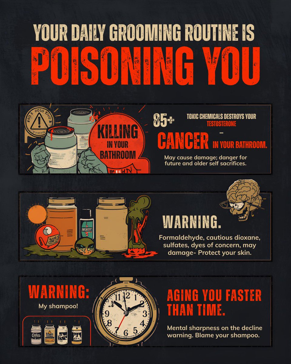 oxylux_gw's tweet photo. Your grooming routine is slowly poisoning you. π«
Toxic chemicals in traditional products damage skin cells daily. But you have the power to change that.
Clean grooming = Premium results without the health risks.
That's why Oxylux exists. π
#CleanGrooming #ToxicFree https://t.co/QJXDvFxwRj
