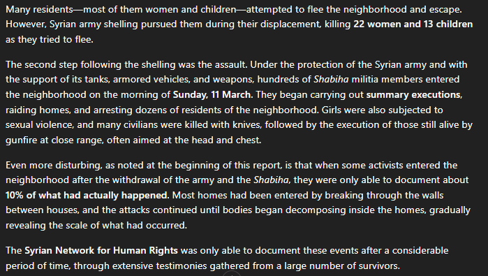 QalaatAlMudiq's tweet image. #Syria: today is the 14th anniversary of the Karam Zaytun massacre in #Homs. 

Sectarian-motivated, pro-Assad militiamen stormed the district after heavy shelling, leaving more than 220 residents dead, incl. 90+ women and children, through bombardment and executions.

The level