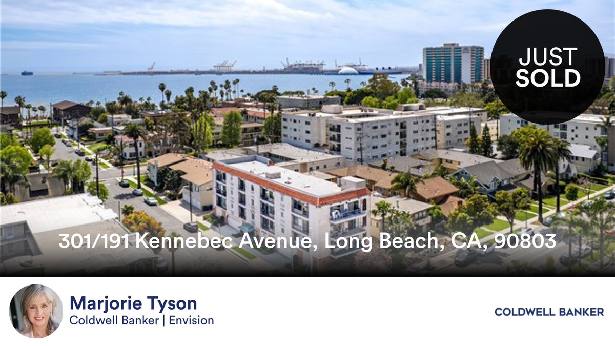 marjtyson's tweet photo. 🛌 2 🛀 2 🚘 1
📍 301/191 Kennebec Avenue, Long Beach, CA, 90803

My latest sale on RateMyAgent.
CAR 01808614
https://t.co/8rnPm8emow

...
#ratemyagent #realestate #Coldwell_Banker__Envision https://t.co/VT0Ni7O9Ac