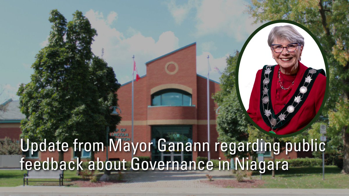 In light of today’s announcement of Regional Councillor Bob Gale’s resignation as Regional Chair, Mayor Ganann issued a statement reaffirming that our public feedback regarding governance in Niagara is continuing as planned.

Read the full statement: westlincoln.ca/en/news/update…