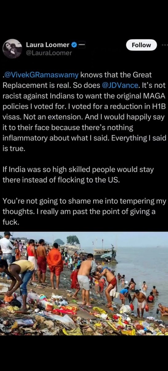 <a href="/LauraLoomer/">Laura Loomer</a> India Today has invited US commentator Laura Loomer to speak at the India Today Conclave.

This is the same Loomer who called Indians “third-world invaders” and mocked India in racist posts online.

The question that <a href="/IndiaToday/">IndiaToday</a> needs to answer: why is an openly anti-India voice