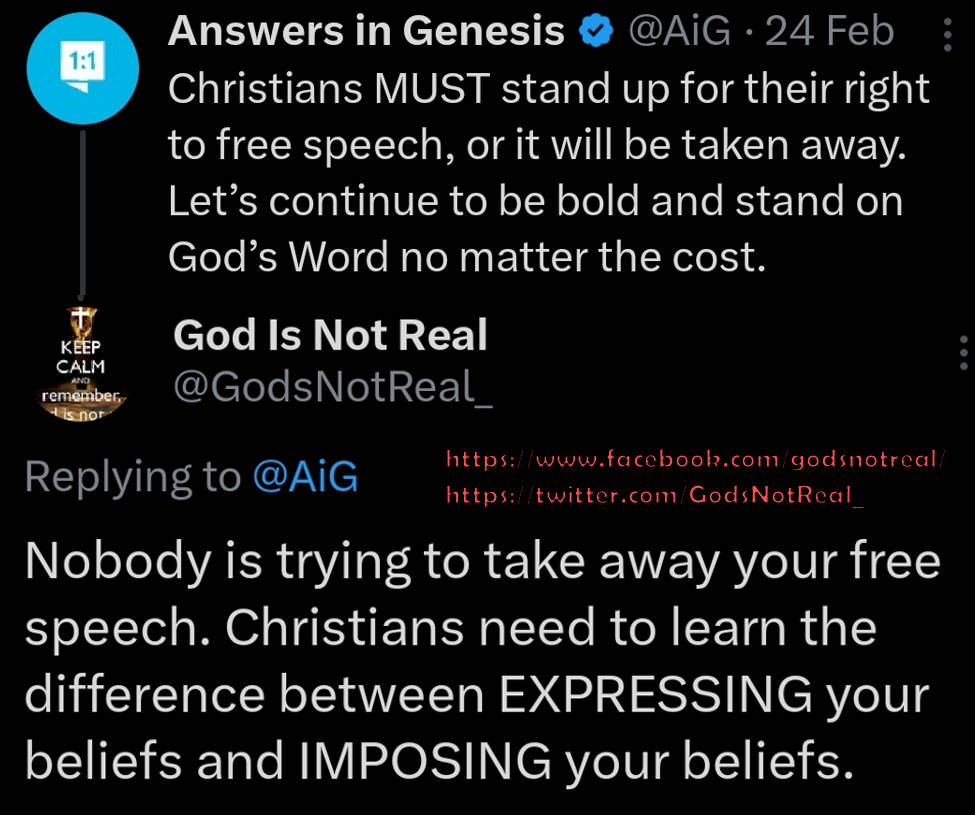 God Is Not Real tweet media