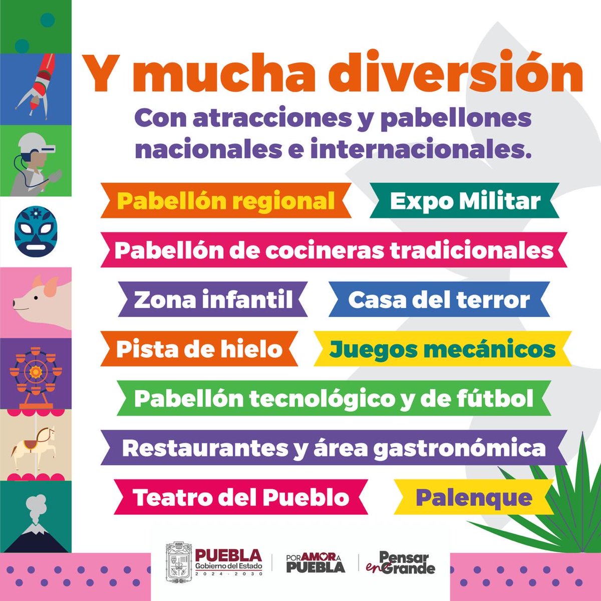armentapuebla_'s tweet photo. 🎡 ¡La #FeriaDePuebla está cada vez más cerca! 🎠

🗓️ Del 23 de abril al 10 de mayo viviremos una gran fiesta llena de tradición, alegría🎉 y seguridad para todas las familias. ¿Con quién asistirás? 😊🙌🏻 https://t.co/uJl8KxieD7
