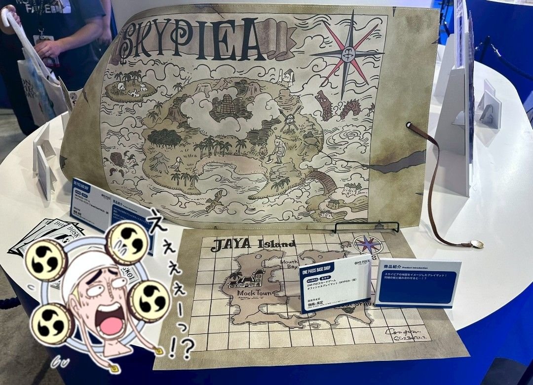 In-person shot of the new OPTCG Base Shop Limited Play Mat Vol. 1