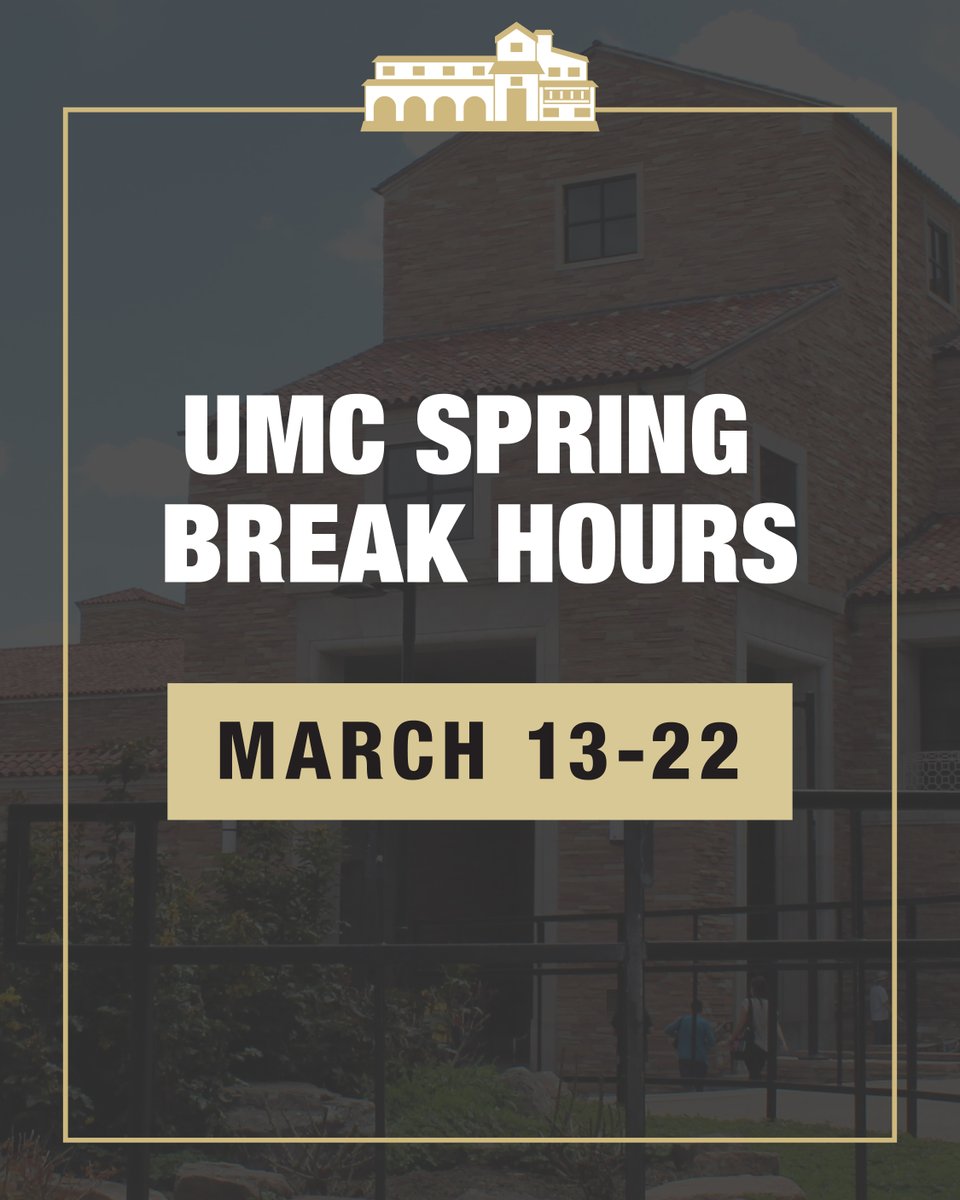 University Memorial Center at CU Boulder (@CUBoulderUMC) / Posts / X