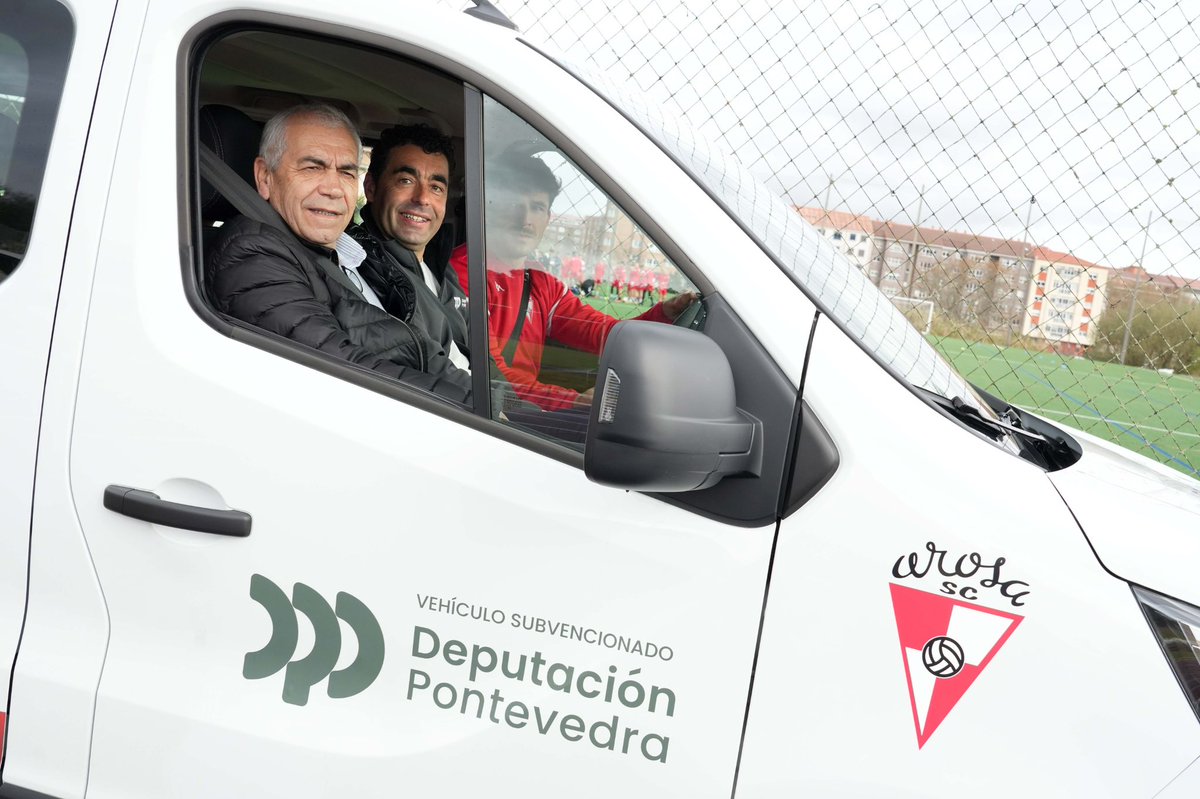 LuisLopezLugues's tweet photo. 🚙 Co primeiro plan de axudas DepoVAN, o Arosa SC obtivo a súa nova furgoneta!

Estas axudas da @depo_es están deseñadas para que os clubs poidan mercar ou adaptar vehículos. 

Na segunda edición elevaremos o orzamento un 67%! 

A #ProvinciaDoDeporte vai sobre rodas 🛞 https://t.co/C0alhWzVoH