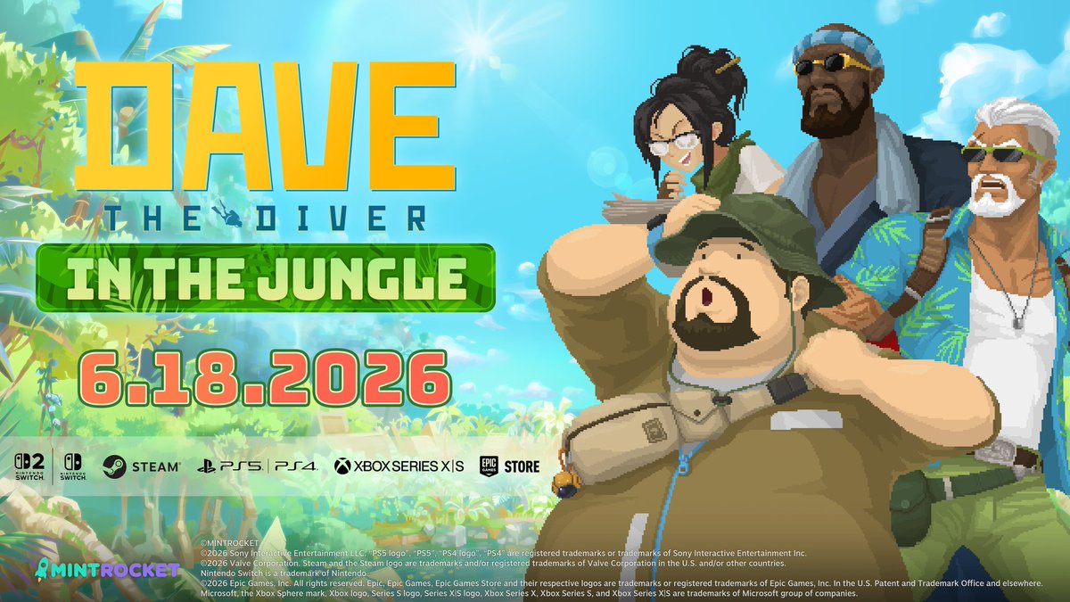 JirafitaBlue's tweet photo. ¡Dave the Diver In The Jungle llega el 18 de Junio! 🎉

Además vine con edición física para los más amantes y ambiciosos 😉

#FuturegamesShow https://t.co/VU9iQYZqnN