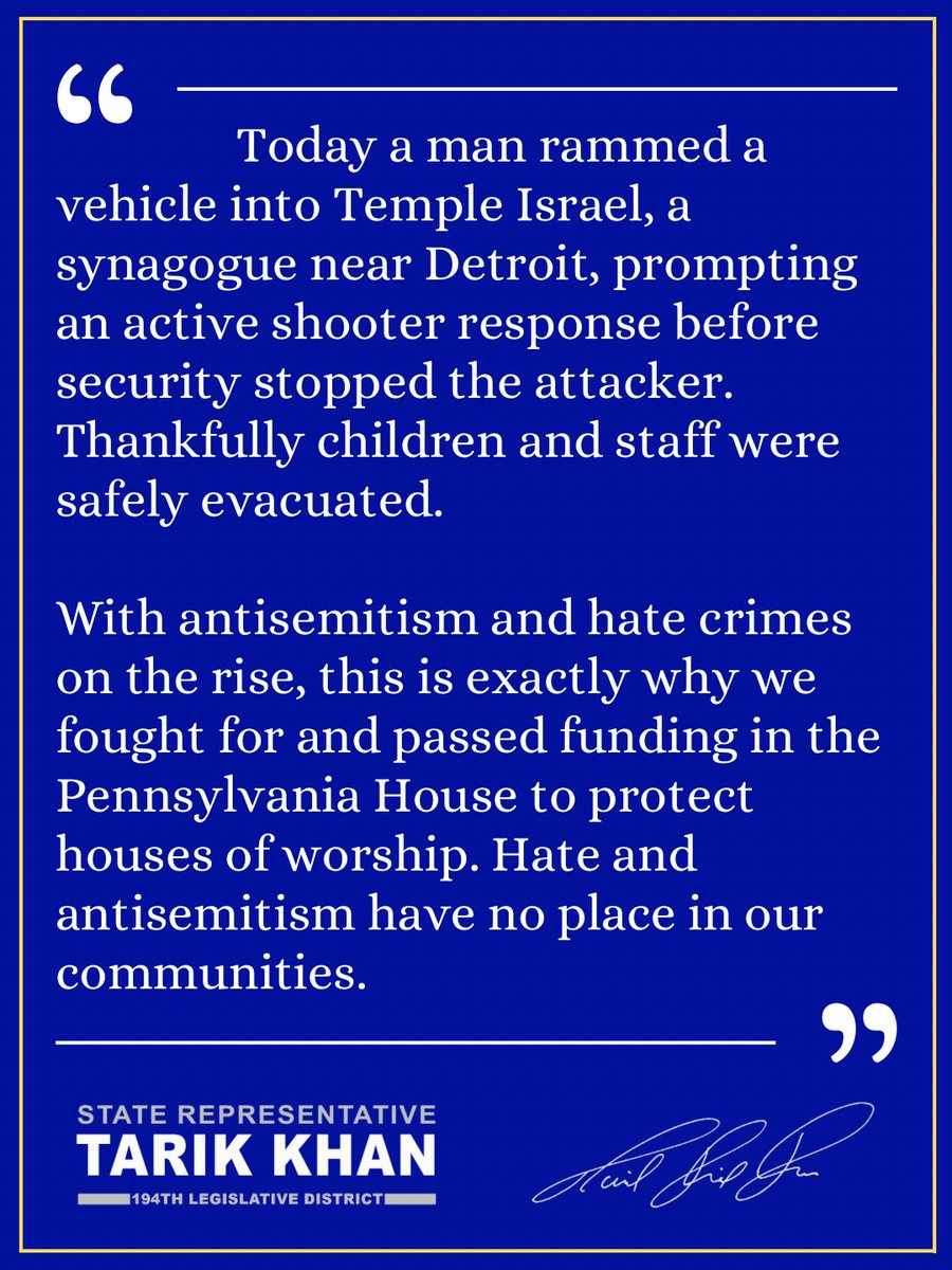 Representative Tarik Khan tweet media