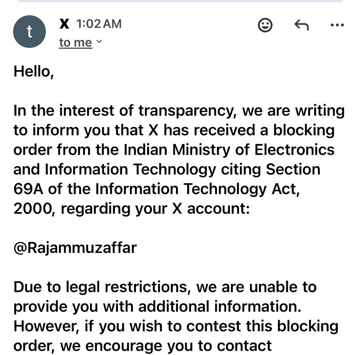 My X account has been blocked in India under Section 69A.
Platforms can restrict access — truth cannot be silenced.
I will continue to speak with clarity, integrity, and courage.”