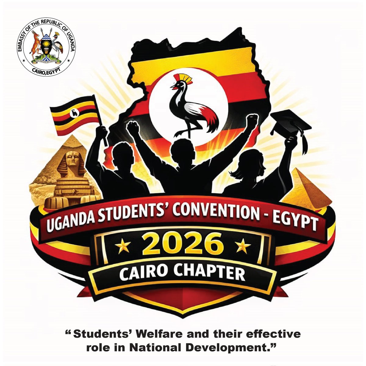 Uganda Embassy, Cairo tweet media