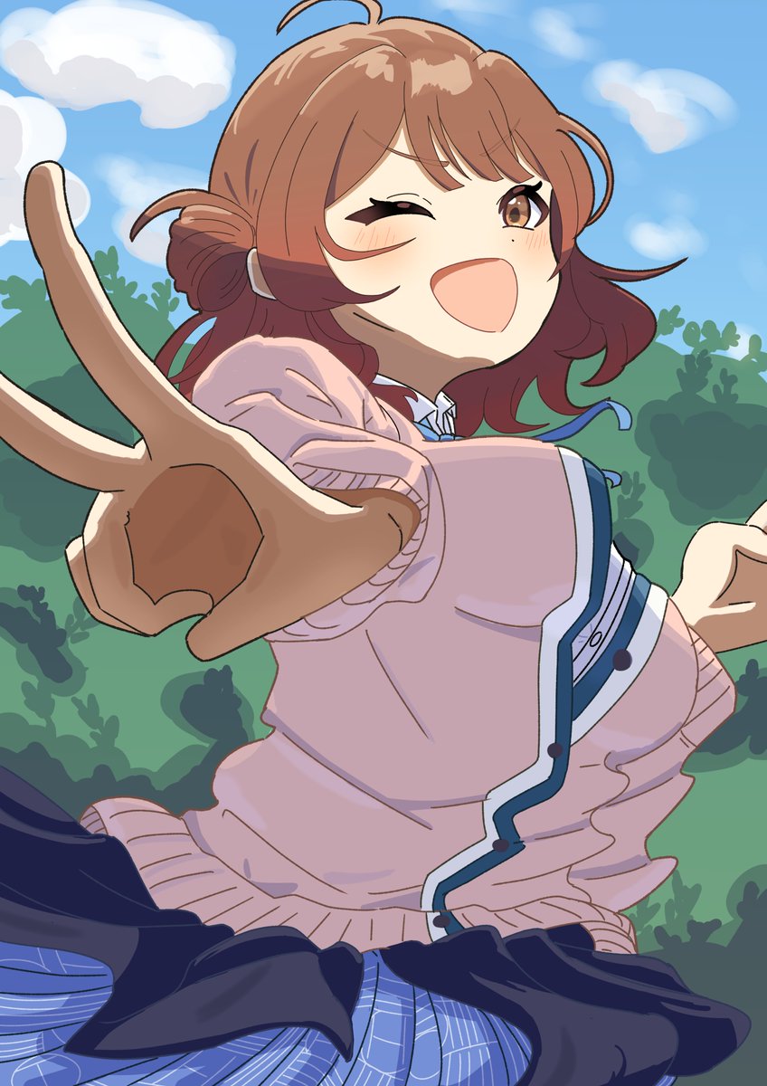あたしの勝ちっ！
#学マス #花海佑芽　#学園アイドルマスター