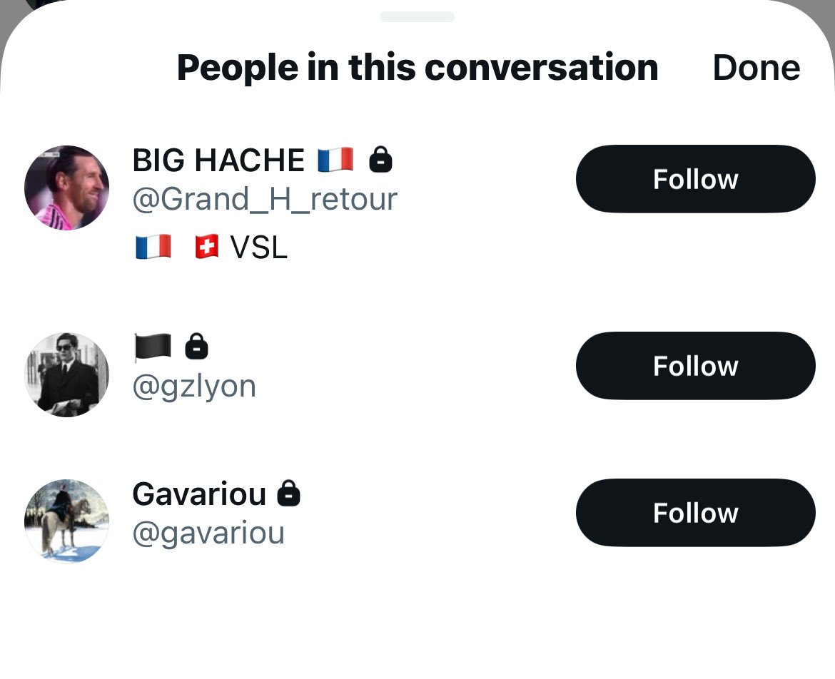 Le tier de racisme du gars quand tu vois ce qu’il retweetait, que meme frontieres le trouvait trop raciste et le rattrapait sur son antisemitisme, et le compte des gens avec qui il interagissait