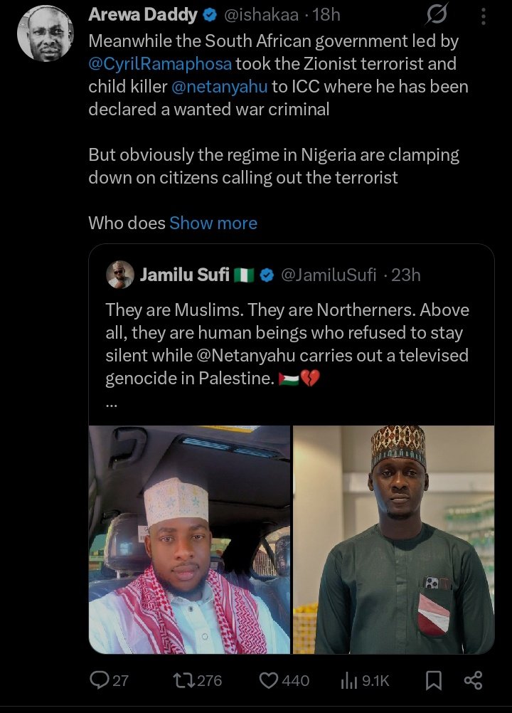 Sadikaqyl's tweet photo. Message must've been received. Awaken,the spirits of some just are🇳🇬📌📌

#NigeriaNews   #Ecuador  #٢٠رمضان https://t.co/h2EXjbLPYG