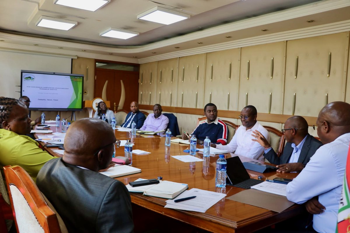 Our CEO, <a href="/Jkkiplagat/">Jackson Kiplagat</a>, today met with Mining PS <a href="/KimtaiHarry/">PS Harry Kimtai</a>, the Patron of the Mt Elgon Integrated Conservation and Livelihood Improvement Programme (Mt Elgon ICLIP).

The discussion focused on strengthening the Mt Elgon ICLIP concept, which builds on successful integrated