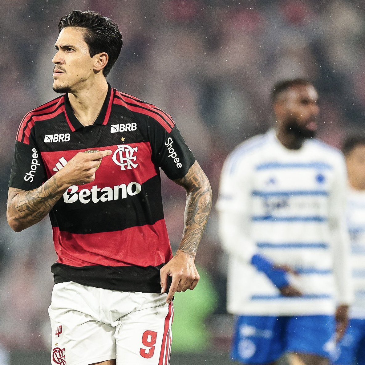 fla_infos's tweet photo. O @gilvandesouza9 é FODA! 🔴⚫️

Detalhe: Todos apontando pro escudo.

📸 Gilvan de Souza / CRF https://t.co/QuxdfumHAT