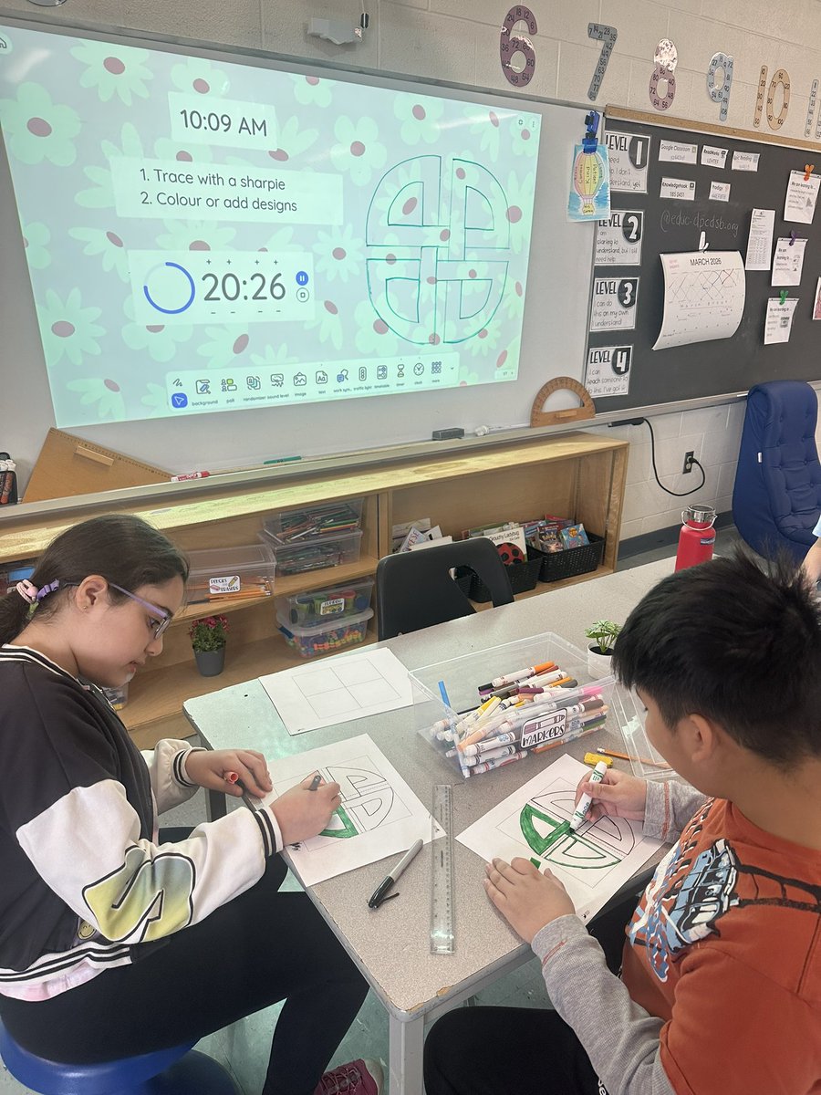 Thank you <a href="/DP_math/">DP MATH</a> for teaching us all about Celtic knots 🍀 ♾️ <a href="/StBernaDPCDSB/">St.Bernadette DPCDSB</a>