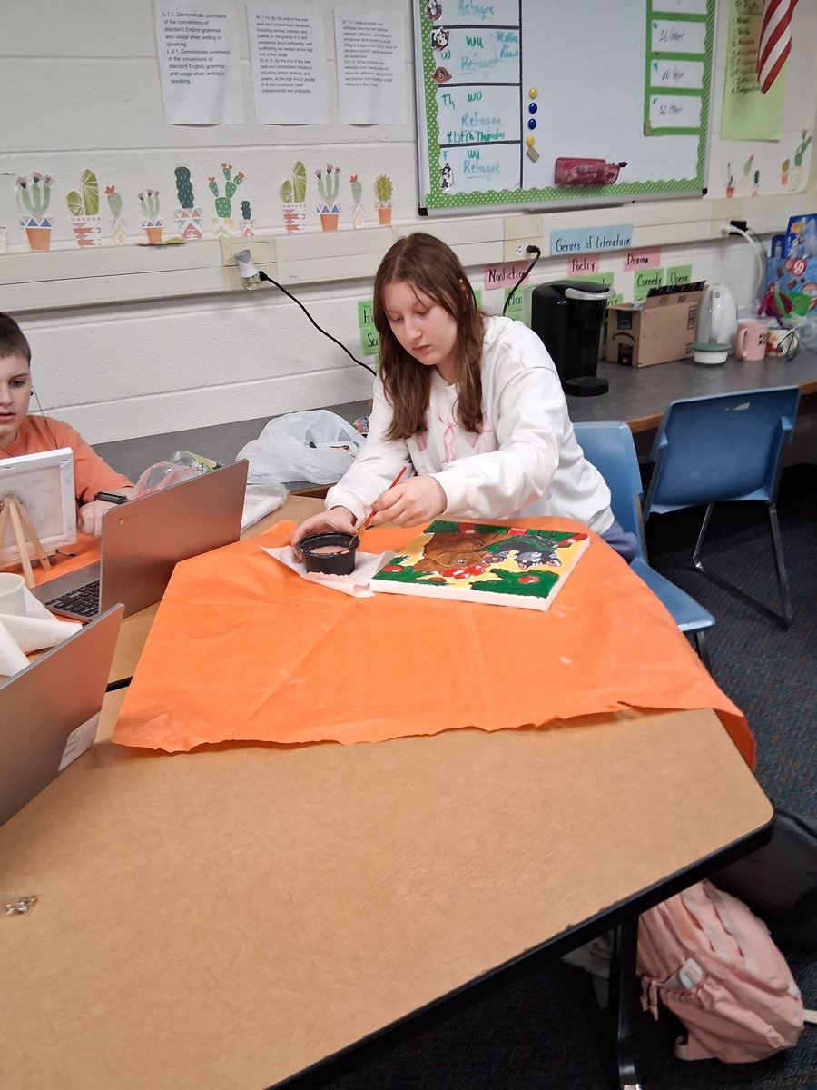 The Paint by Number Club had another amazing session of painting Thursday after school. What better way to spend some down time relaxing than painting with friends? Thank you to the Lenawee Community Foundation for sponsoring and funding PBN Club.