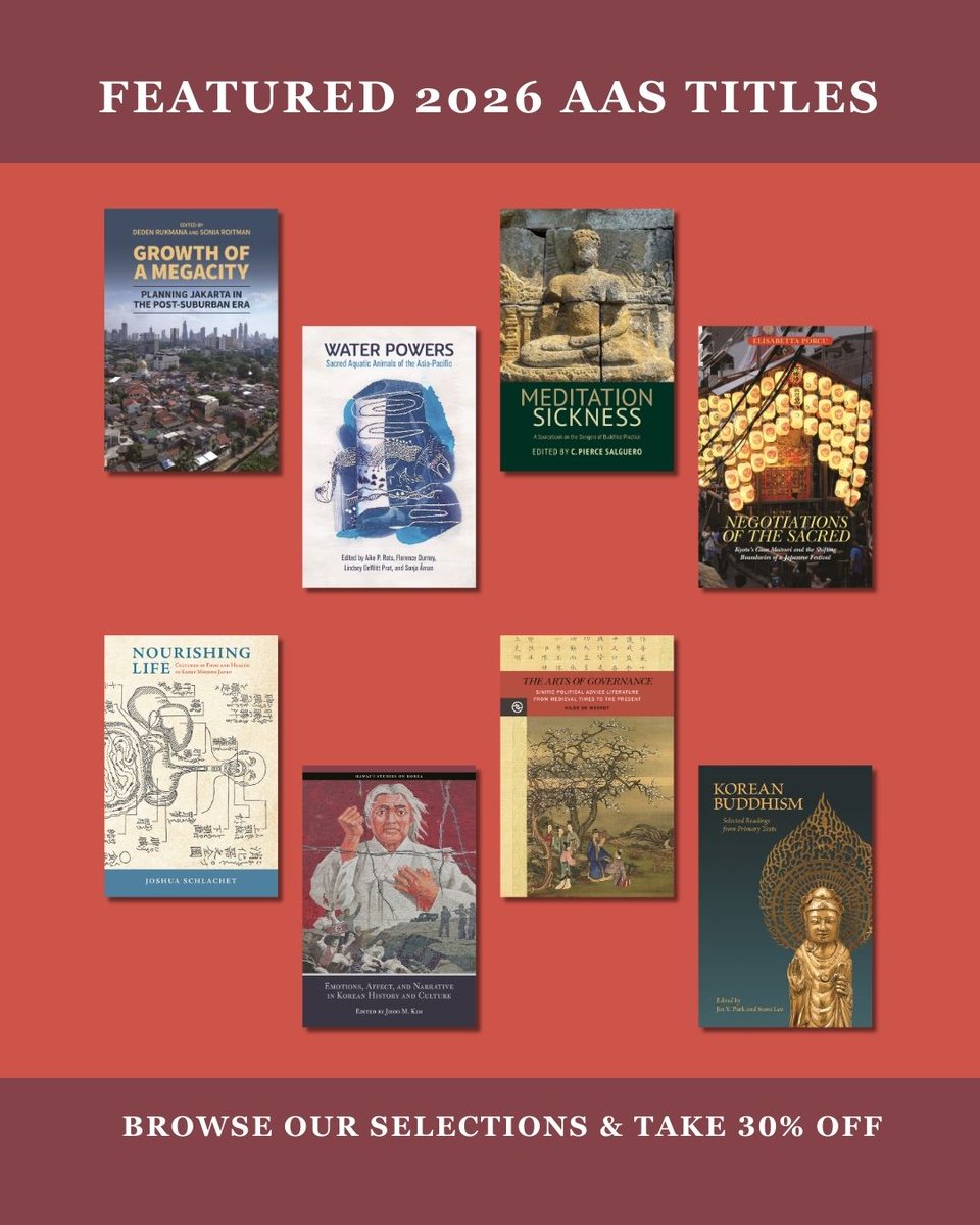 UHPRESSNEWS's tweet photo. More featured titles from University of Hawaiʻi Press for the @aasasianstudies Annual Conference.

Save 30% with code AAS2026 through May 31, 2026.

Visit us at Booth 325–327 in Vancouver or explore the list online.

#AAS2026 #AsianStudies https://t.co/4PqWFKuk7G