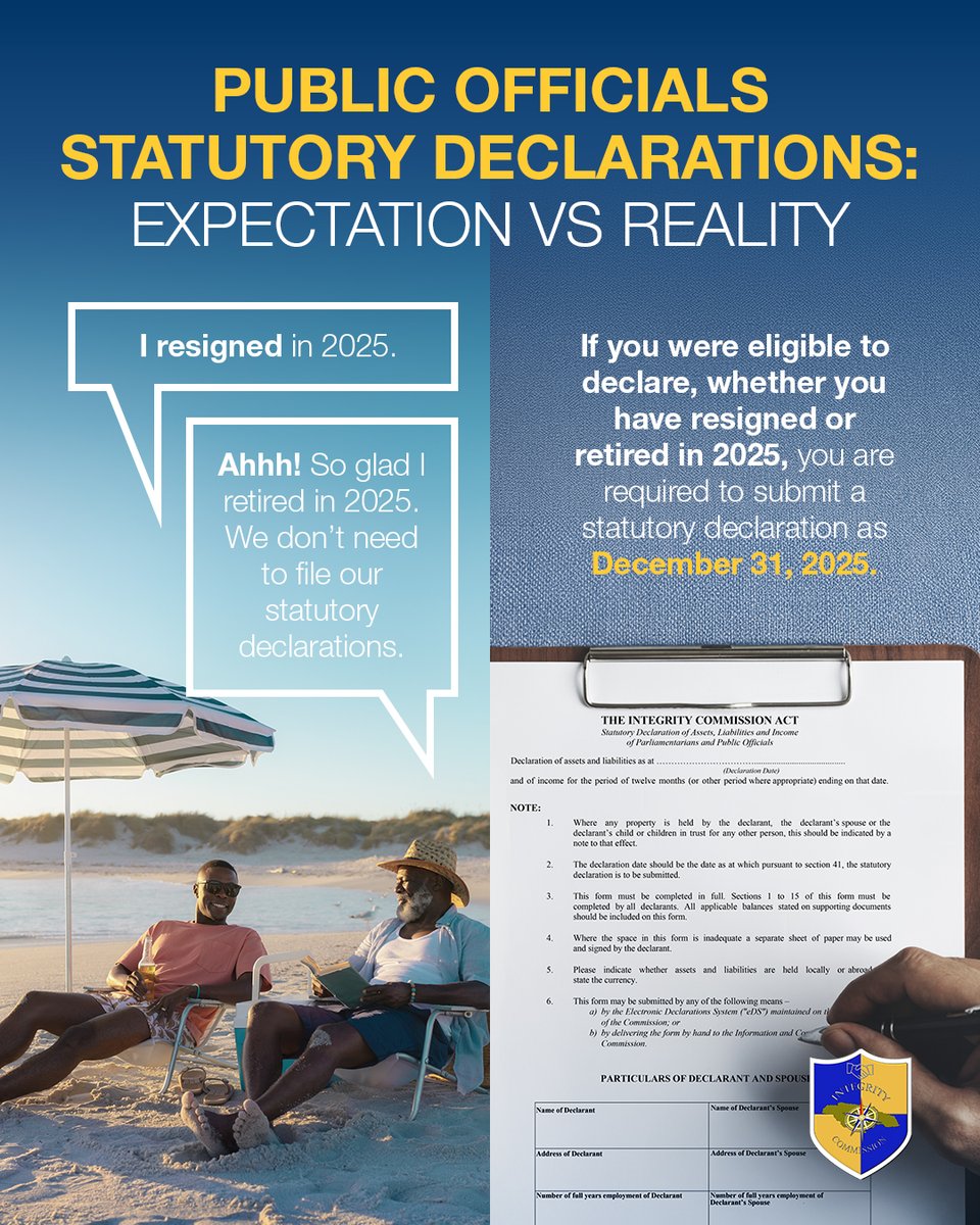 Integrity Commission of Jamaica tweet media