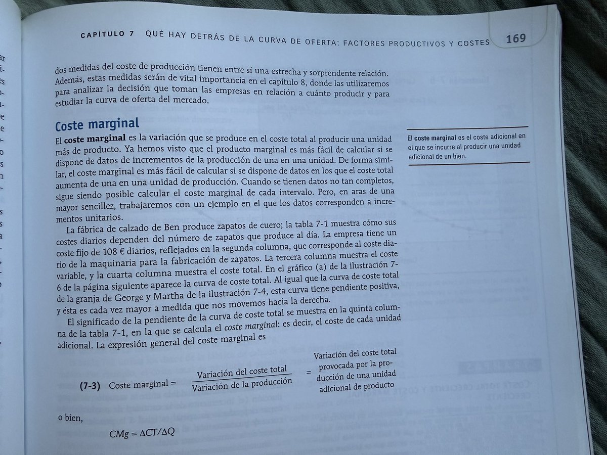femigangsta's tweet photo. El presidente dice que criticamos a @madorni porque no comprendemos que es el coste marginal. Me tomé la molestia de desempolvar mi libro de economía para corroborar que el concepto es súper claro y entendible para todos: el coste marginal es un coste adicional… https://t.co/iydRuSufwn