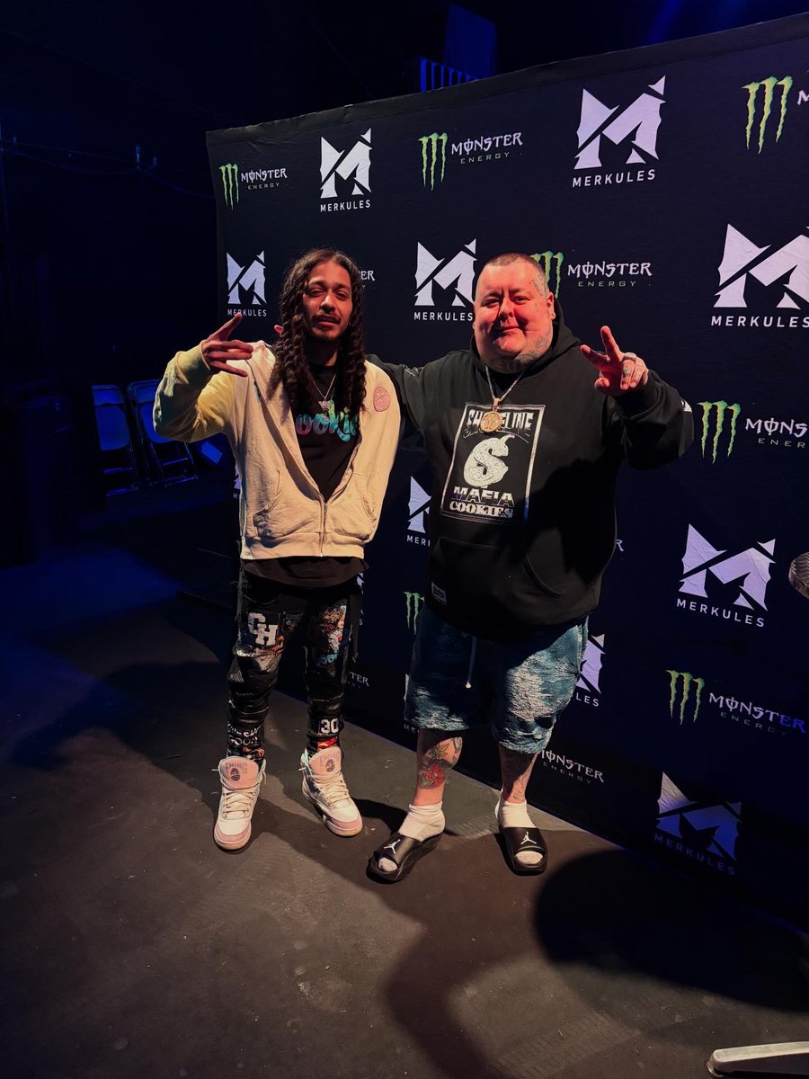 Posted up with Merkules before da show 
🕺🤘
#SwizzyJ X #Merkules 

#TheControlledChaosTour