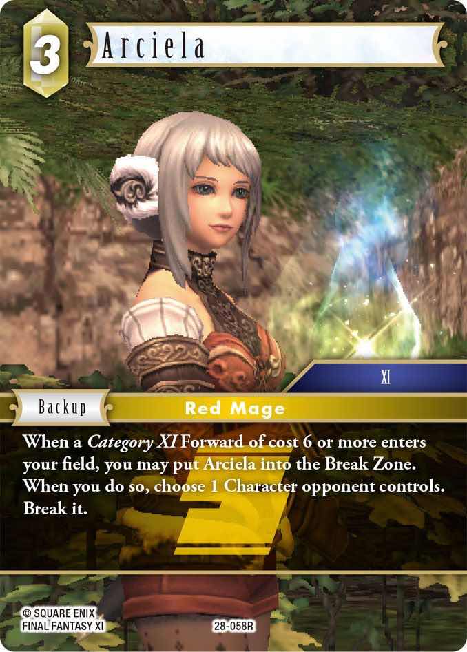 Notre chère Arciela, héroïne de la cinquième extension de Final Fantasy XI, revient dans FFTCG avec une mécanique dédiée à l'achétype: fftcg.org/spoiler-dreaml…
#ffxi #fftcg