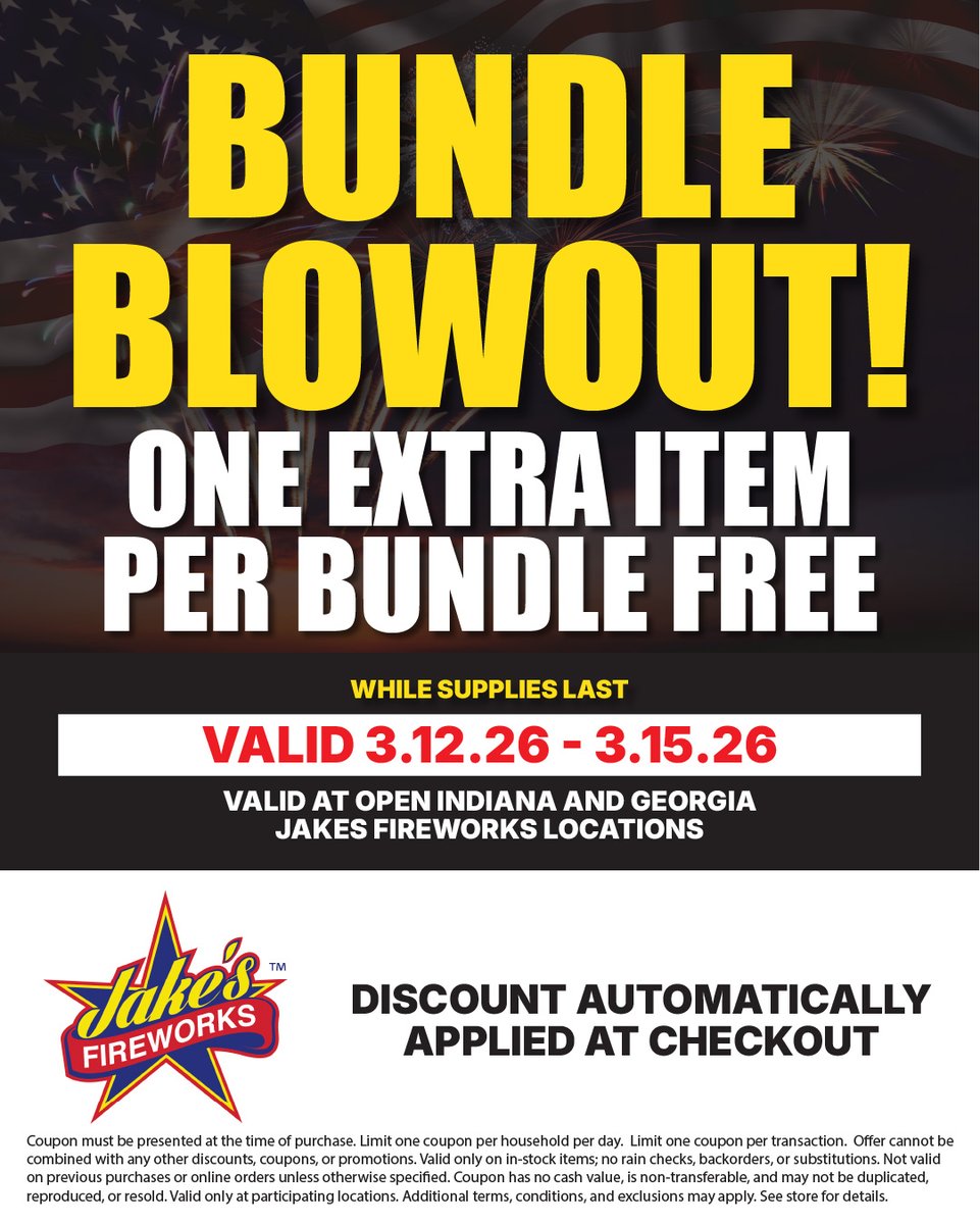 Jake's Fireworks tweet media