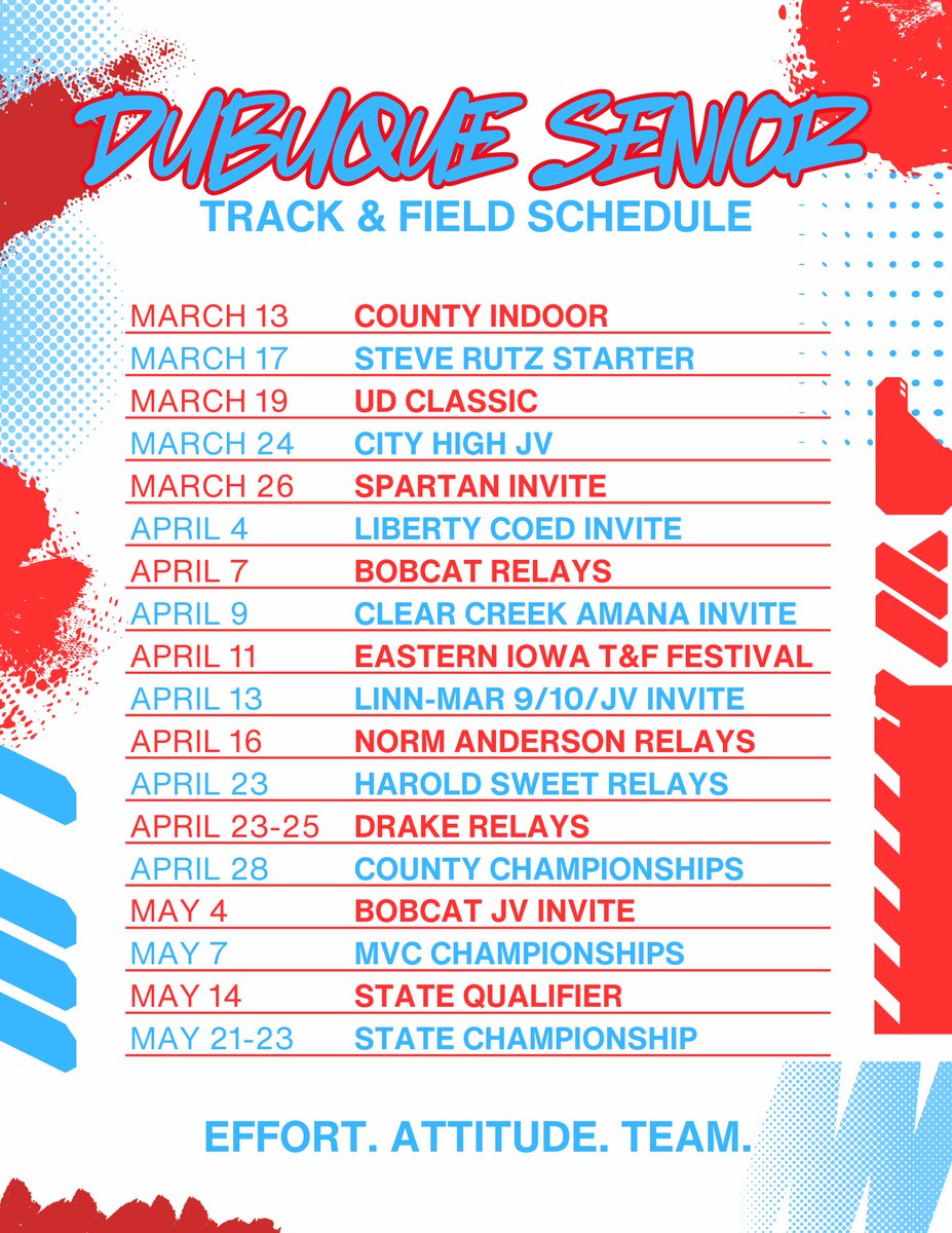 Dubuque Senior Track and Field tweet media