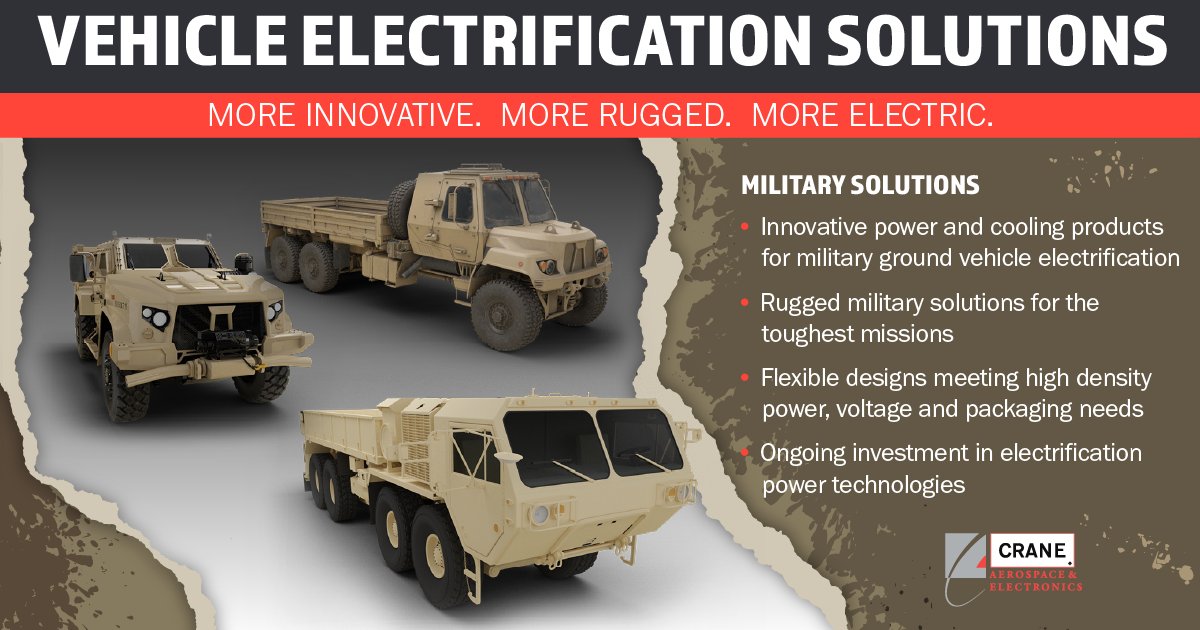 CraneAE's tweet photo. ⚡️ From Uni-Directional to Bi-Directional Power Conversion and Inversion, our flexible designs meet the high density, voltage and packaging needs required to support the defense industry's electric powertrain ambitions.

Learn more ➡️ https://t.co/i3WOfVBJ9n https://t.co/metY5zzwIP