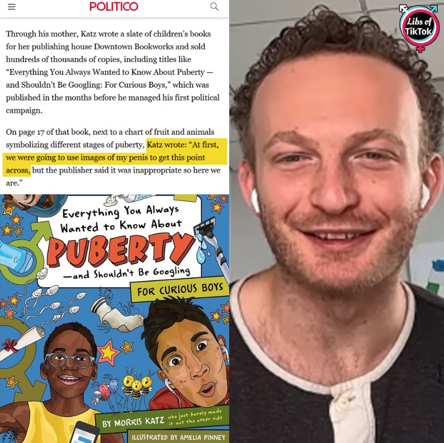 HOLY SH*T: Morris Katz, a political advisor to Mamdani, is the author of a graphic puberty book for children in which he wanted to put a picture of his OWN P*NIS in.

He also worked as a consultant for John Fetterman and Nebraska “Independent” Senate Candidate Dan Osborn.

This