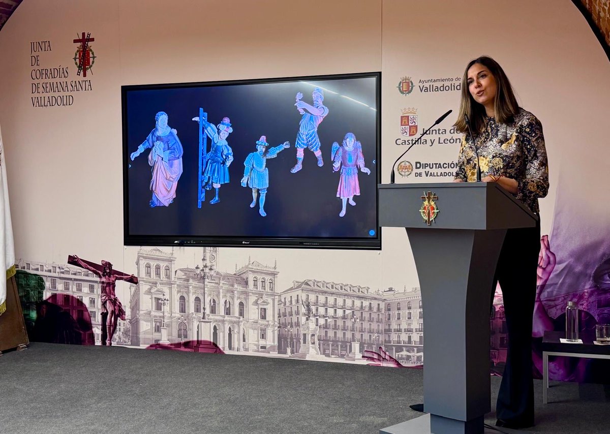 infoVLL's tweet photo. Descubre la #SemanaSanta de Valladolid a través del libro dedicado al escultor Pedro Verdugo.

📕 La @jcssvall ha presentado la obra del historiador del arte @Javierbaladron que pone en valor la figura del escultor vallisoletano y destaca una de sus creaciones más singulares: la maqueta de la Procesión General de la Sagrada Pasión del Redentor.

Un trabajo que recupera y reivindica su legado artístico al servicio de una de las tradiciones más emblemáticas de la ciudad 💜