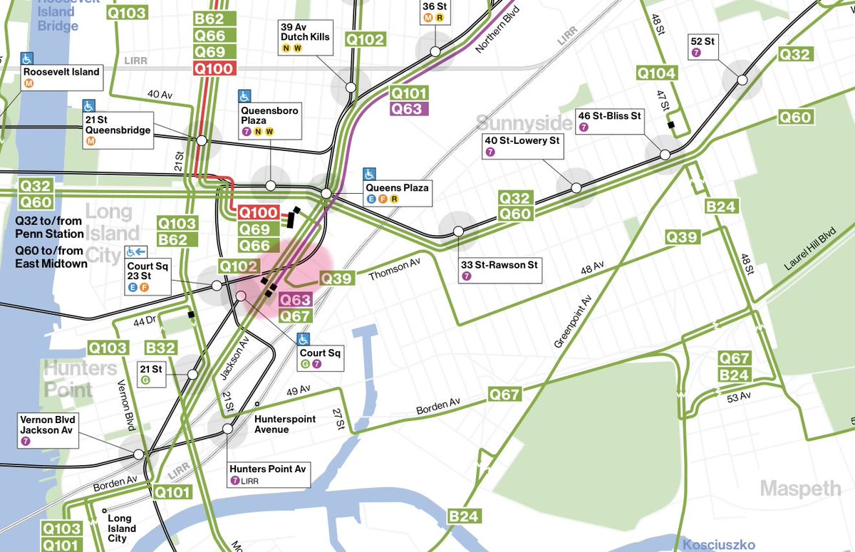 honeybee3344's tweet photo. @MTA At least a couple times a week i watch from my office as a poor Q39 bus gets stuck turning from Thompson onto Jackson ave in LIC in the area highlighted in this map. Help them out! https://t.co/hye99De7K6
