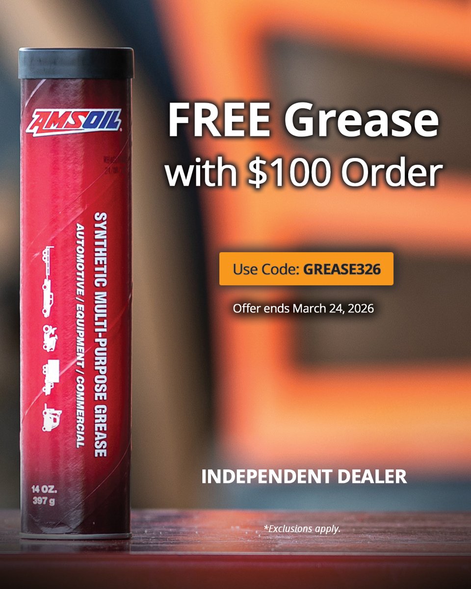 NatSynthetics's tweet photo. https://t.co/IvVvZdz3Dp
AMSOIL promotion -
Preferred Customer / Catalog Customer!
Got AMSOIL? If not order with ease:
Click: https://t.co/dUpyLO5J3J
Become a Preferred Customer:
https://t.co/JmllmrT1rM
Become a Catalog Customer with ease: Free Catalog: https://t.co/pMVkJ4XCTm https://t.co/3uy4PJ3TKe