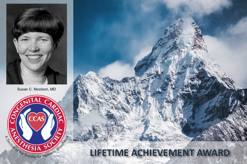 PedsCardiacAnes's tweet photo. CCAS 2026 Annual Meeting - Lifetime Achievement Award
Susan C. Nicolson, MD
Time: 2:45 PM
Location: Grand Ballroom I - Tower Bldg - Second Level
#CCAS26 #PedsCards https://t.co/D9tWajWCdi