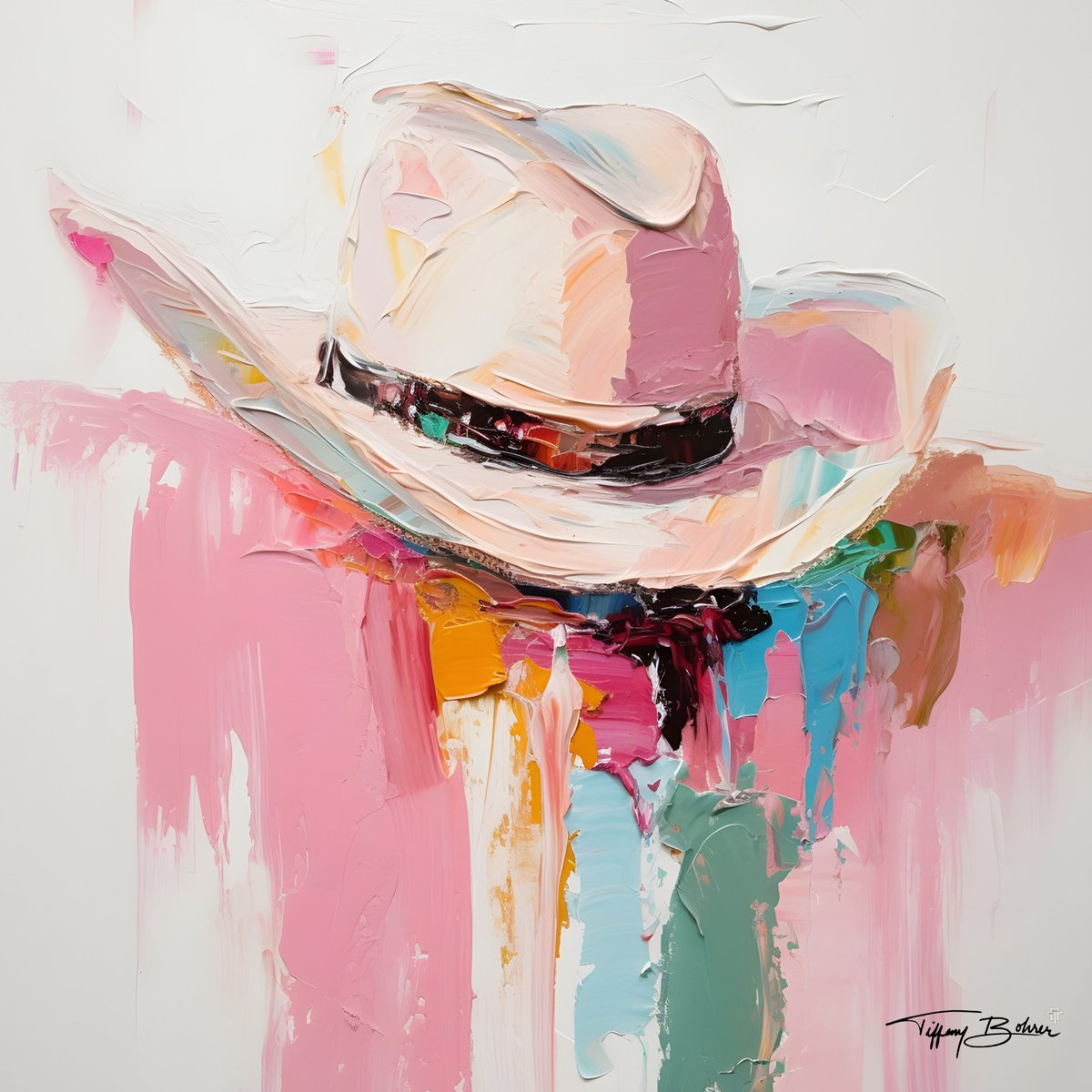 tipsyartist's tweet photo. There’s something timeless about a cowboy hat.
It’s more than just a piece of clothing—it’s a symbol of the American West… of rugged independence, hard work, and a resilient spirit that refuses to quit.
When I painted this piece, I imagined the quiet strength of the people who built their lives under wide open skies. Long days, dusty roads, and hearts that trusted God to lead the way.
The layers of color remind me that life isn’t always neat or predictable. Sometimes it drips, blends, and runs together in unexpected ways. Yet somehow, through it all, beauty emerges.
That’s the spirit of the West.
And that’s the spirit God places inside each of us.
“Be strong and courageous. Do not be afraid; do not be discouraged, for the Lord your God will be with you wherever you go.”
— Joshua 1:9 📷
May we walk through life with that same courage…
working hard, standing tall, and trusting the journey God has set before us.
Comment for direct link or Visit https://t.co/ht5s7jigjK
#TipsyArtist #WesternArt #CowgirlHat #AmericanWest #CowboyHat