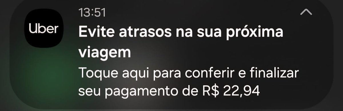 therafadiaries's tweet photo. A @Uber_Brasil está querendo me surrupiar 22,94BRL. Fiz duas viagens hoje, uma de 22,94 e outra de 13,94. Os dois débitos constam no meu extrato bancário e estão à disposição. No entanto, vejam a imagem abaixo. Que vergonha, hein? Sujar-se por tão pouco... Ou cancelam essa bizarrice ou nunca mais pego um Uber na vida.