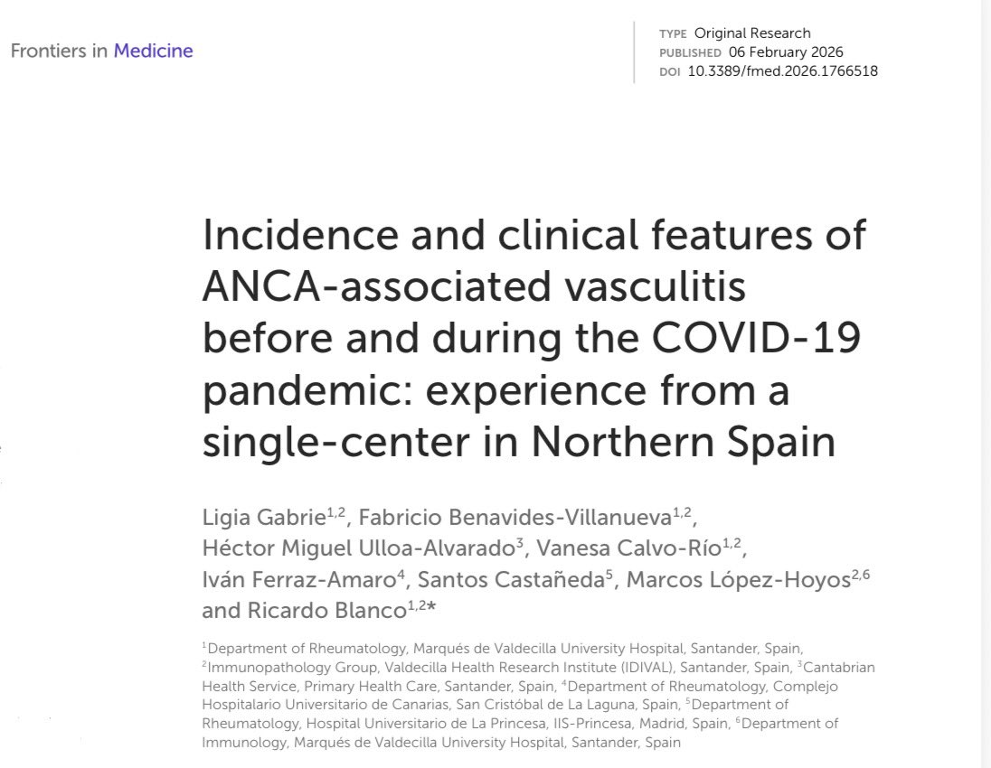 🔬Vasculitis ANCA en tiempos de COVID 🦠

‼️Durante la pandemia se registró un aumento claro de la incidencia 📈con pico en 2021.

(Hilo)