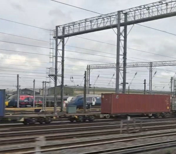 DanSpotter86's tweet image. I wasnt expecting that Heres my first Sighting of @AvantiWestCoast Class 390151 in The Poppy Livery seen here in Wembley Depot plus Intermodel Contaner Wagons on 10/03/26. #Class390 #Class390151 #Poppyappeal #Wembleydepot #Wembley #Wcml #Underground #Overground