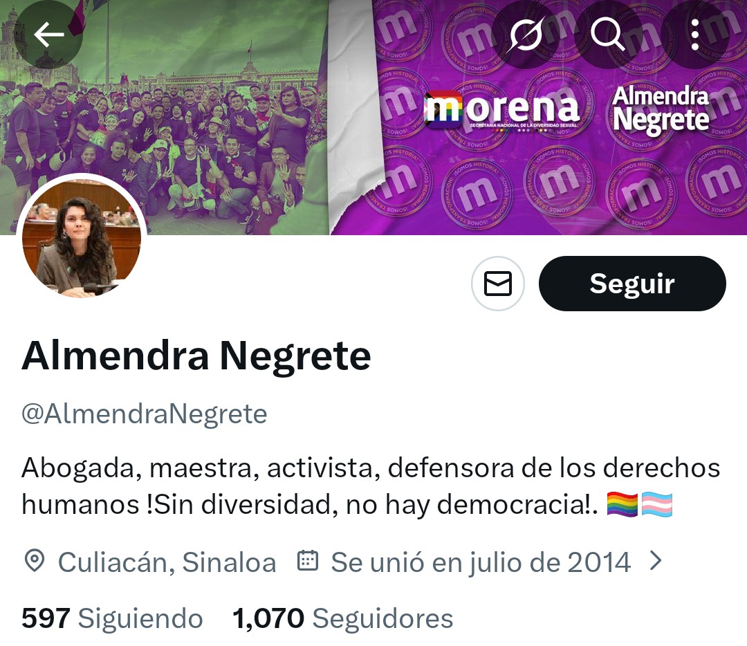Ni en Linkedin he visto este grado de mentira en la bio. "Defensora de los derechos humanos" dice la que denunció a alguien por lo que dijo en un chat privado.