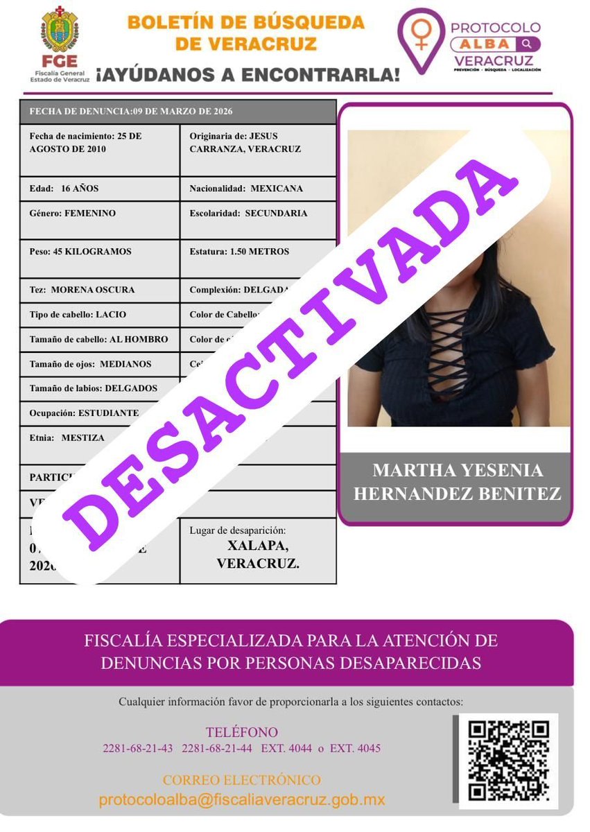 Protocolo Alba Fiscalía Veracruz tweet media