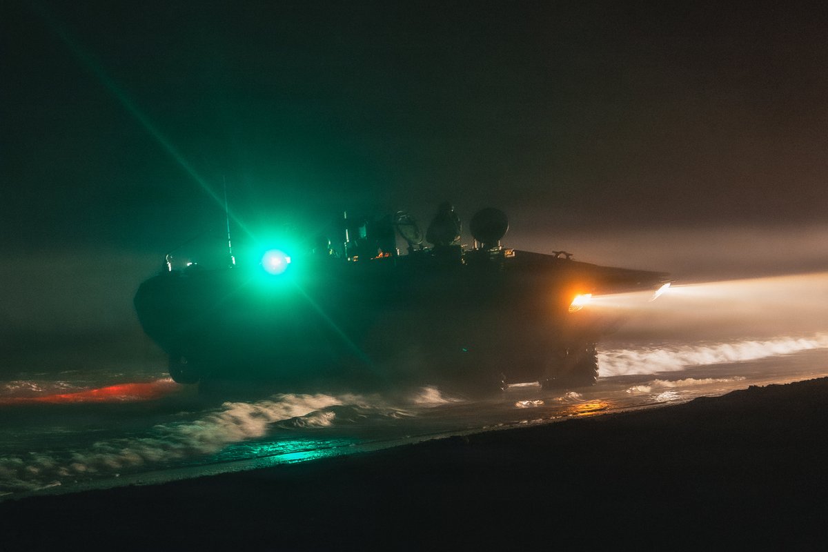 USMC's tweet image. #Marines with @2dMarDiv take part in Type Commander’s Amphibious Training (TCAT) 26.1 at @camp_lejeune.

TCAT is a military exercise designed to enhance mobility and integration between the U.S. Marine Corps and the @USNavy

The training allows Marines and #Sailors to gain